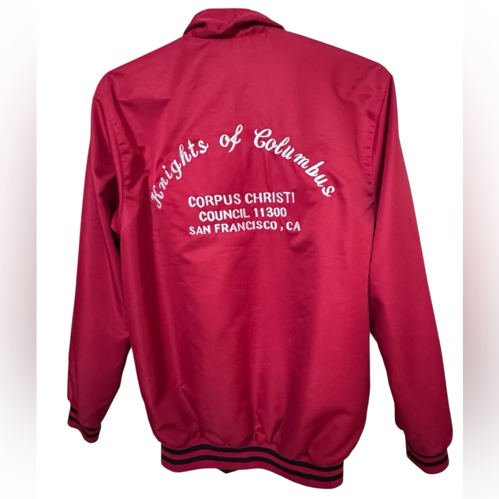 Knights of Columbus Jacket Reversible Embroidered Vintage Jacket Men’s M SF CA